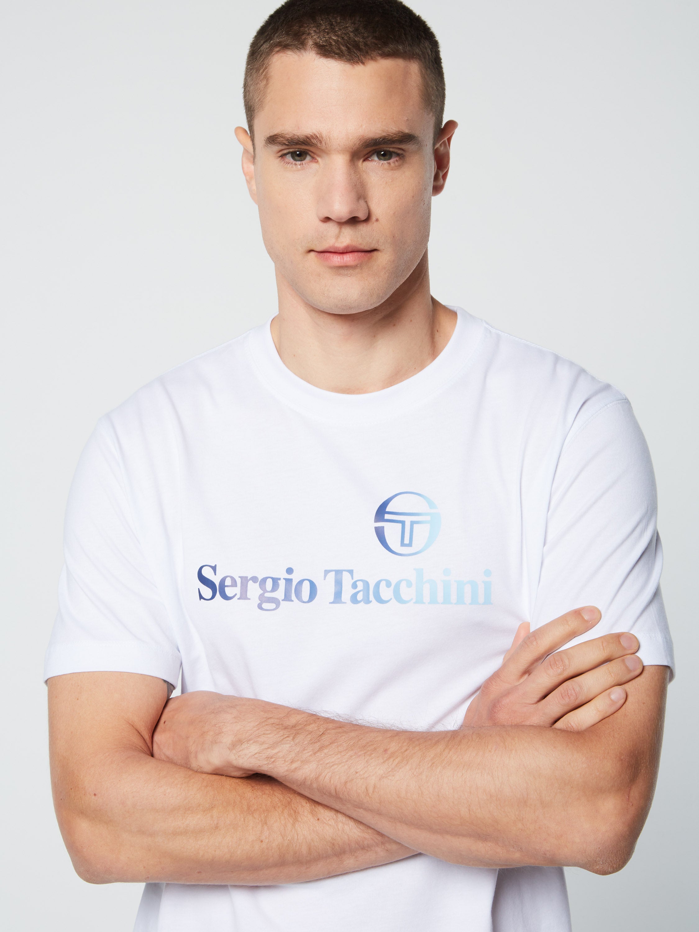 Sergio Tacchini Ilan Mens White T-Shirt main image 0
