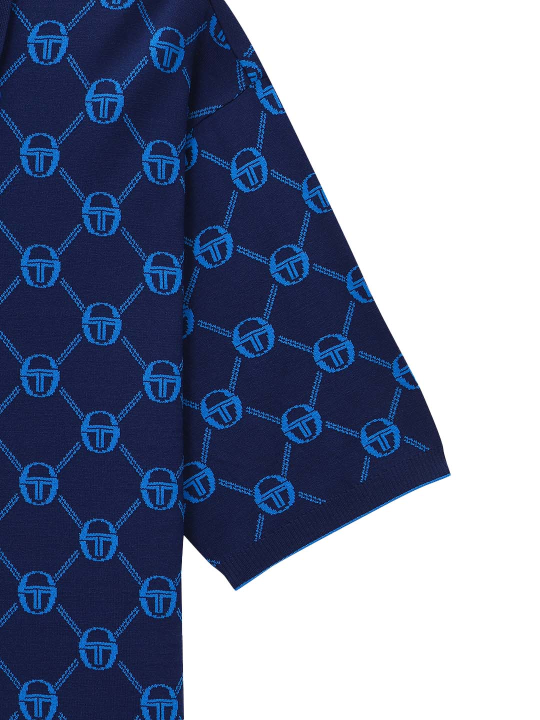 Daily Monogram Knit Polo- Navy – Sergio Tacchini
