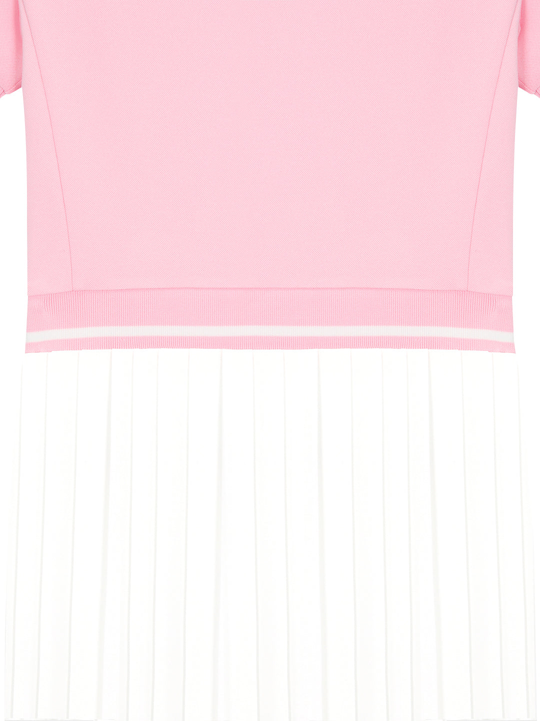 Jersey Mix Pleats Collared Dress- Light Pink – Sergio Tacchini