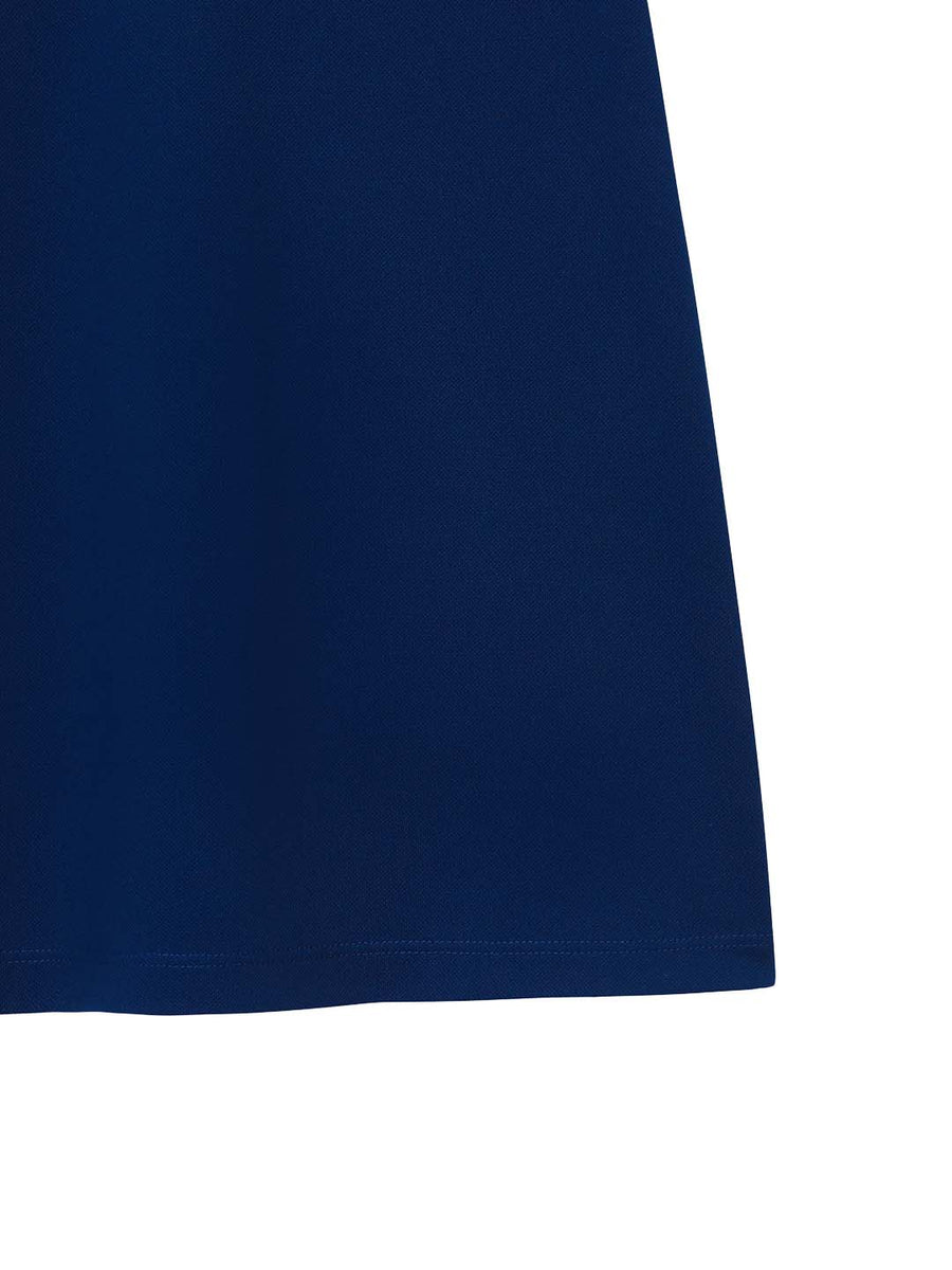 Essential Piqué Collar Dress- Navy