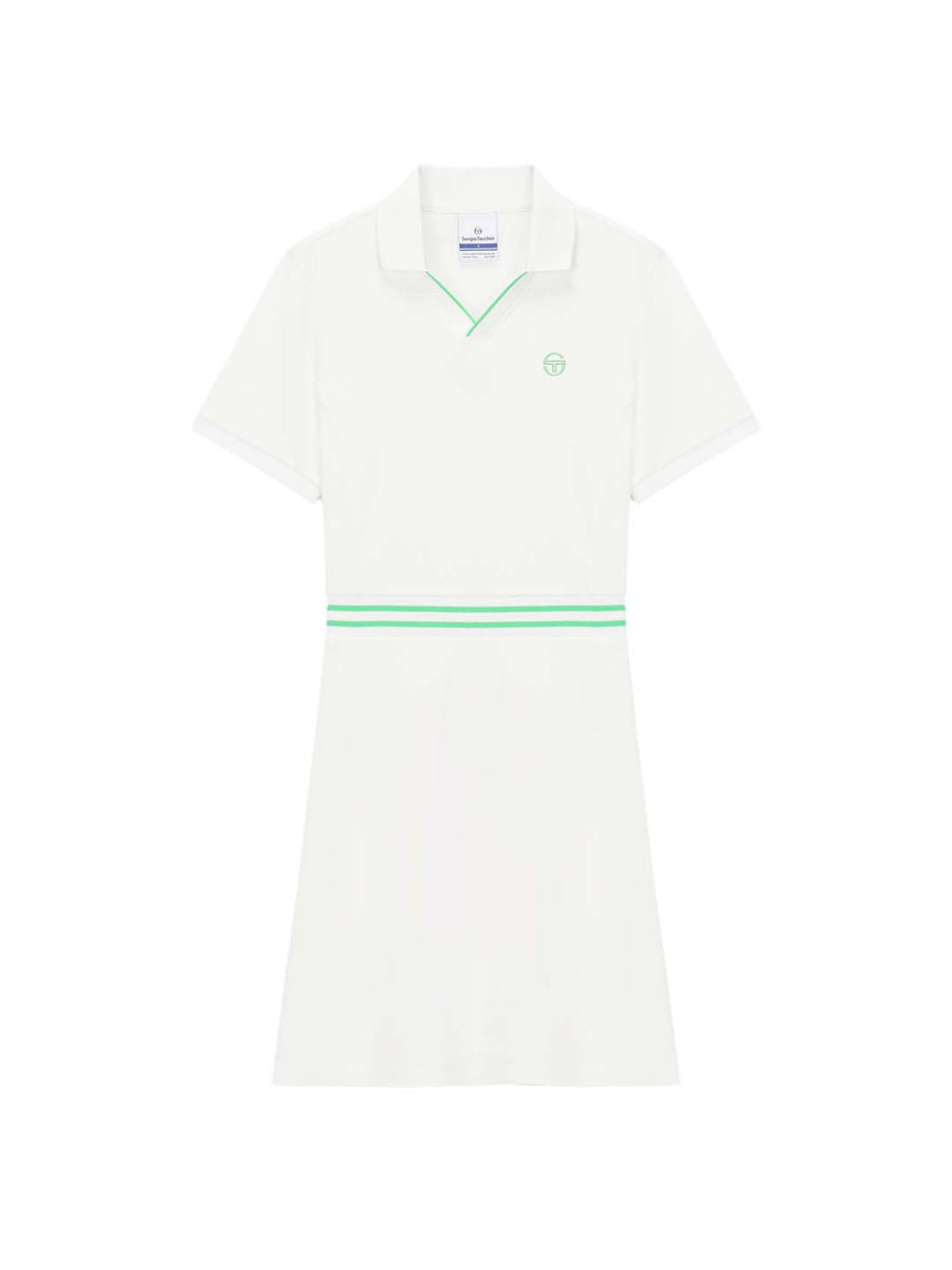 Essential Piqué Collar Dress- Off White