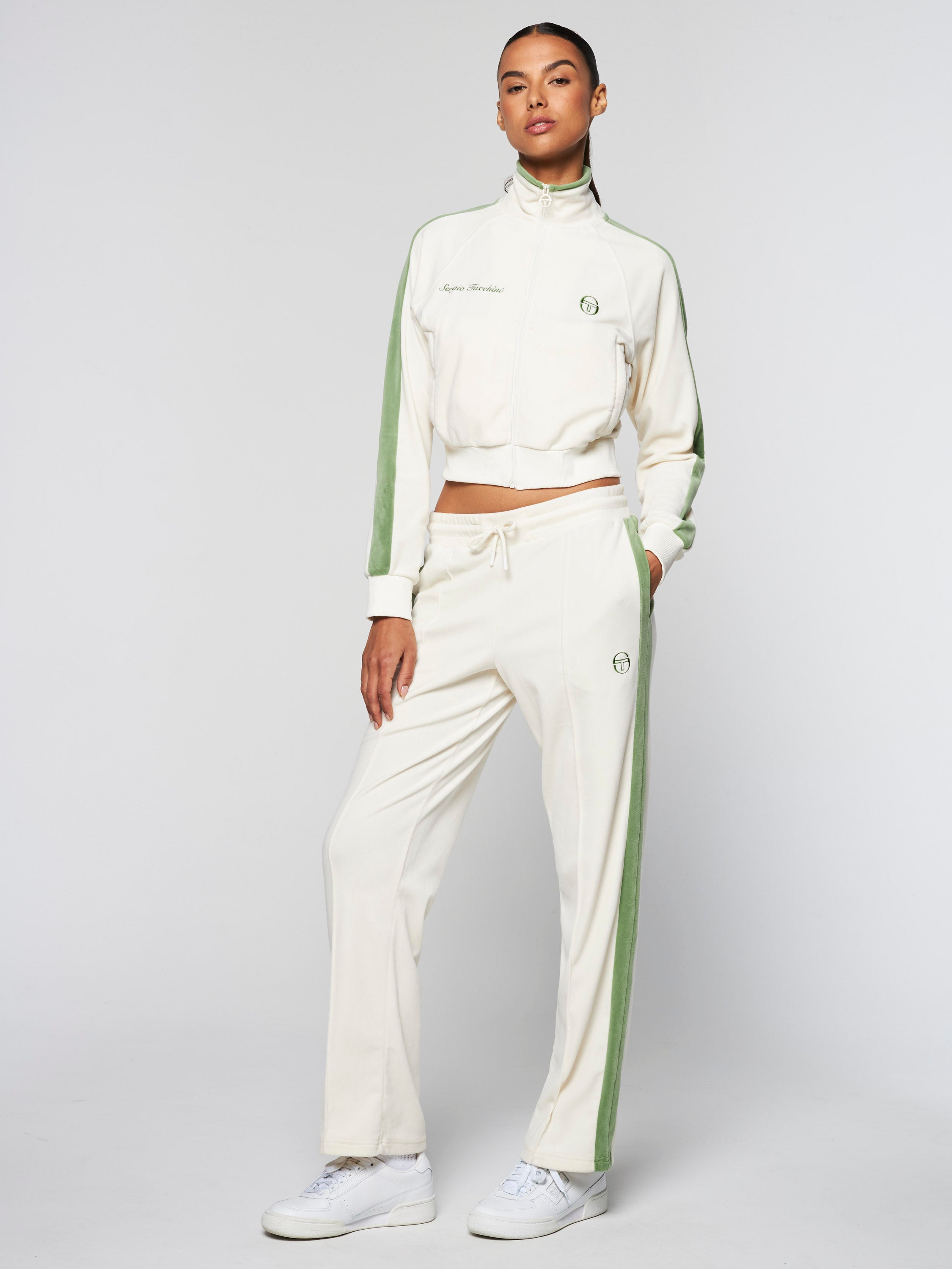 Miss Carlotta Velour Track Pant-Gardenia – Sergio Tacchini