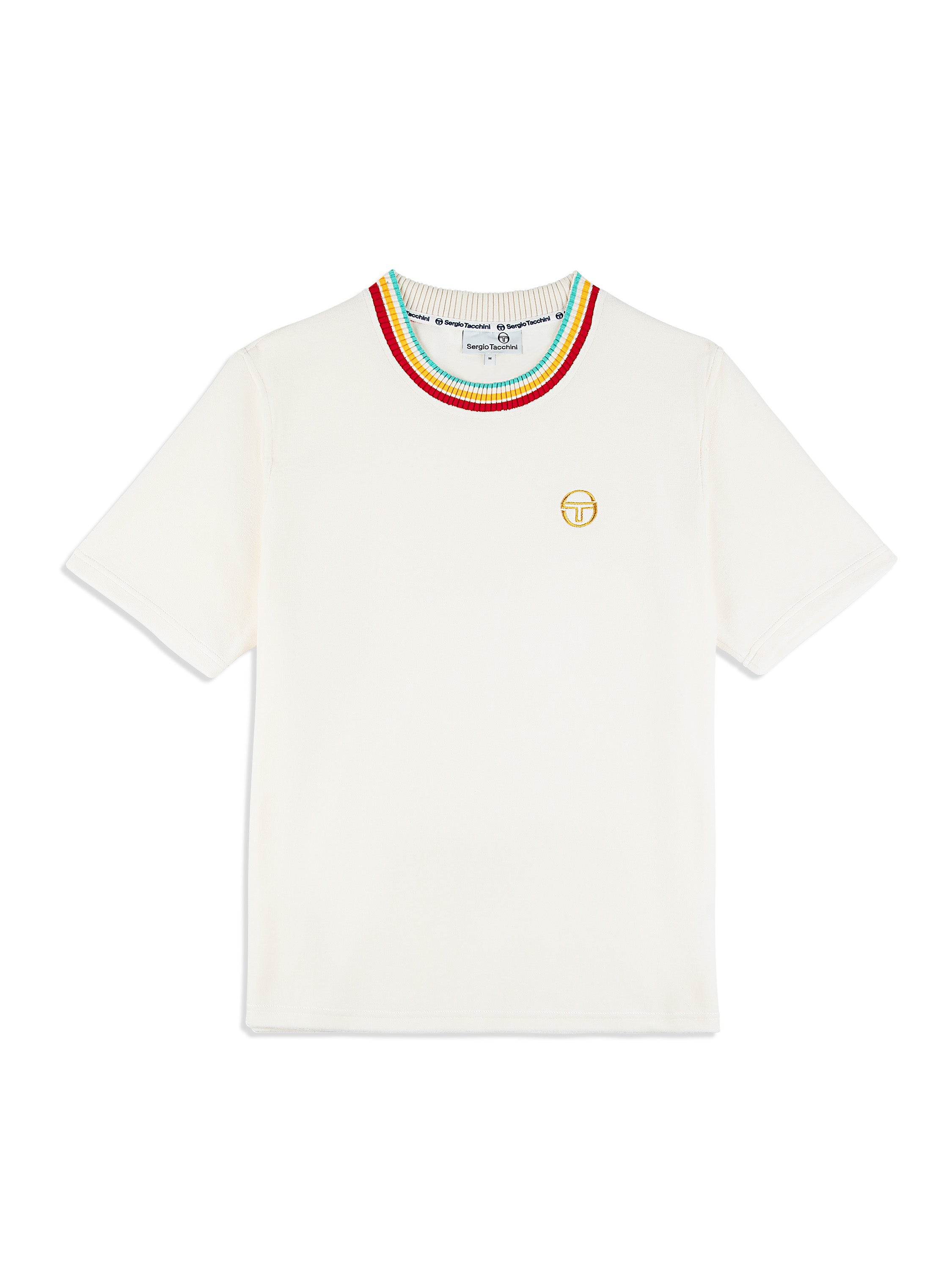 Slice T-Shirt- Gardenia/ Gold