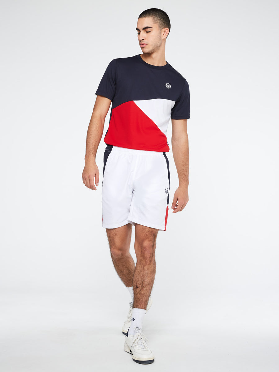 Equilatero PL Shorts-White/Tango Red