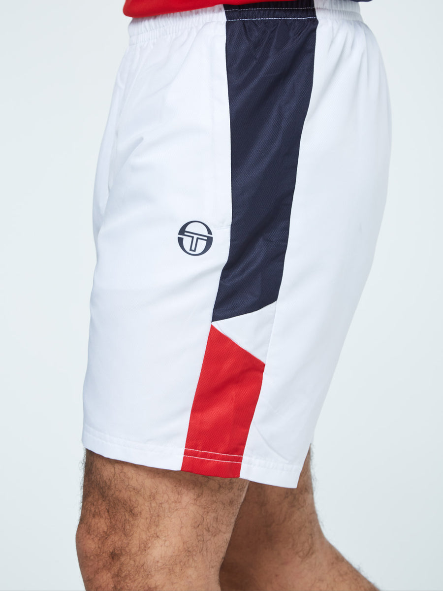 Equilatero PL Shorts-White/Tango Red
