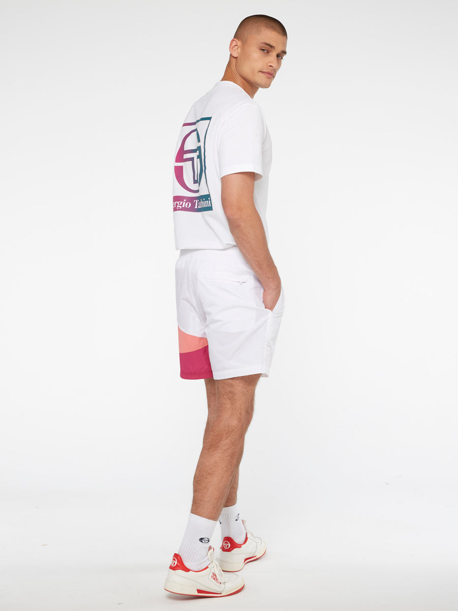 Mosaic Short-White/ Multi