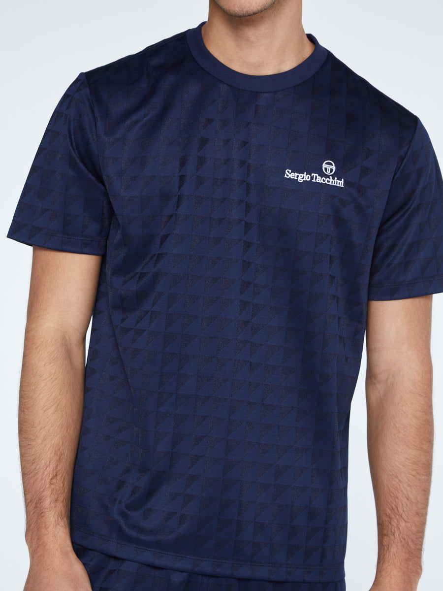 Geo T-Shirt-Maritime Blue