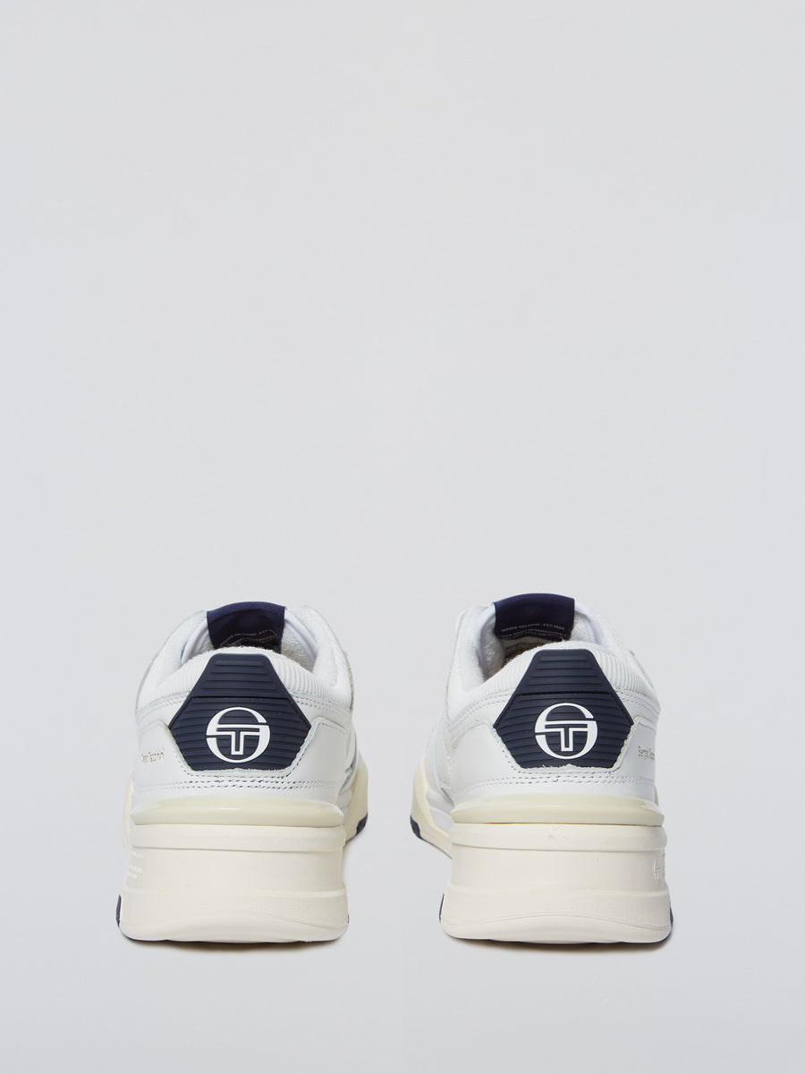 BB Court Lo Sneaker- White/ Tofu/ Maritime Blue