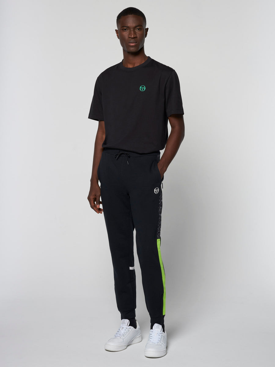 Replica Fleece Sweatpants-Black/Lime Green – Sergio Tacchini